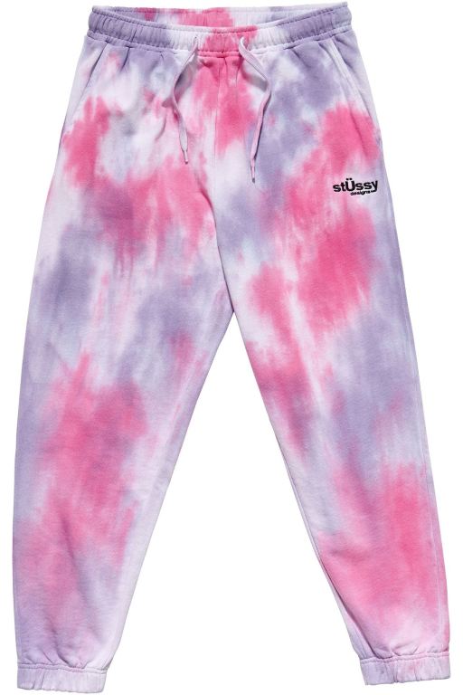 Stussy Womens Warped Tie Dye Track Pants Red - SCTVE3571